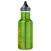 Solarenergie Edelstahlflasche (Rechts)