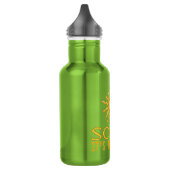 Solarenergie Edelstahlflasche (Links)