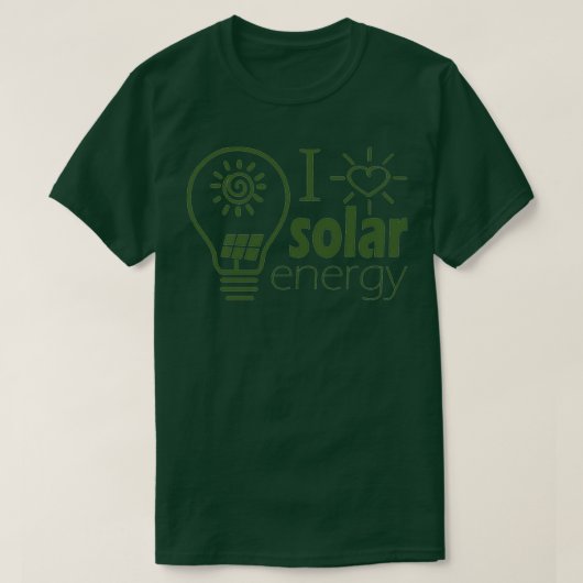 Solarenergie für erneuerbare Energien T-Shirt (Design vorne)
