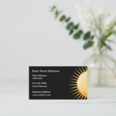 Solarenergie für Sun Design Visitenkarte (Stehend Vorderseite)