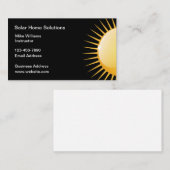 Solarenergie für Sun Design Visitenkarte (Vorne/Hinten)