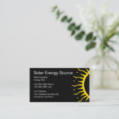 Solarenergie-Geschäftskarten Visitenkarte (Stehend Vorderseite)