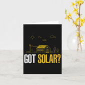 Solarenergie Got Solarpaneele Funny Solar Power Karte (Gelbe Blume)