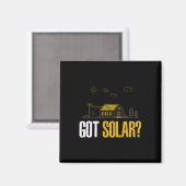 Solarenergie Got Solarpaneele Funny Solar Power Magnet (Vorderseite/Rückseite)