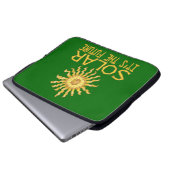 Solarenergie Laptopschutzhülle (Vorne Knopf)