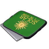 Solarenergie Laptopschutzhülle (Vorne Knopf)