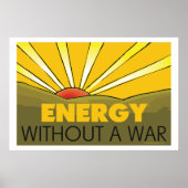 Solarenergie ohne Kriegsumwelt Poster (Vorne)