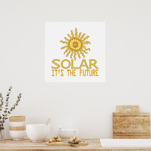 Solarenergie Poster (Küche)