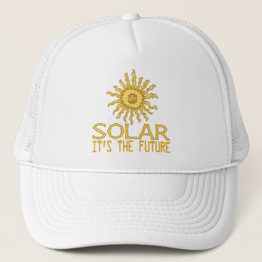 Solarenergie Truckerkappe (Vorderseite)