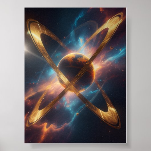 Solarer Drift Abstract Poster (Vorne)