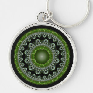 Solarer glänzender fraktaler heller Schmuck Schlüsselanhänger