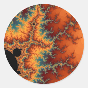 Solarflare-Aufkleber Runder Aufkleber