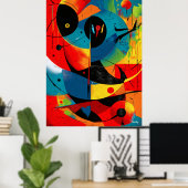 Solargeometrie II – Abstraktes Konstrukt der Mitte Poster (Heimbüro)
