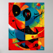 Solargeometrie II – Abstraktes Konstrukt der Mitte Poster (Vorne)