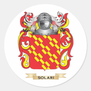 Solari-Wappen (Familienwappen) Runder Aufkleber