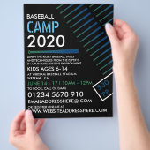 Solarised Baseball Bat Flyer (Hand)