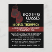 Solarisierte Boxhandschuhe, Boxing Class Adververt Flyer (Vorne)