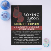 Solarisierte Boxhandschuhe, Boxing Class Adververt Flyer (Einzeln)