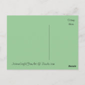 Solarisierte Hibiskus-Fotografie - Postkarte (Rückseite)