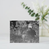 Solarisierte negative Fotografie Postkarte (Stehend Vorderseite)