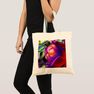 Solarisierte Rose von Shirley Taylor Tote Bag Tragetasche