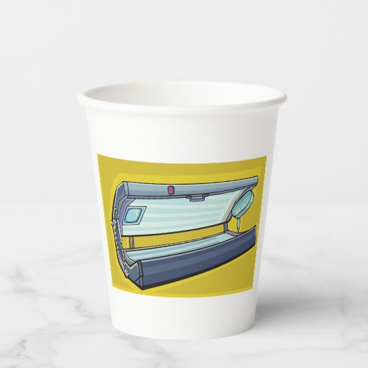 Solarium Sonnendeck Pappbecher (Vorderseite)