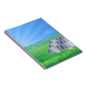 Solarkraftwerk für erneuerbare Energien Notizblock (Rechte Seite)