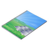 Solarkraftwerk für erneuerbare Energien Notizblock (Linke Seite)