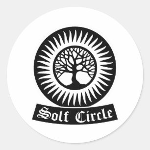 Solarkreis ww2 Logo Runder Aufkleber