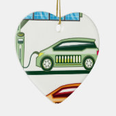 Solarladestations-elektrisches Fahrzeug Keramikornament (Rechts)