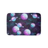 Solarleuchte | Cosmic Blue Lila Pink Planet Badematte (Vorderseite)