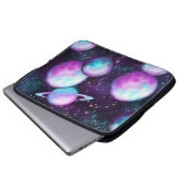 Solarleuchte | Cosmic Blue Lila Pink Planet Laptopschutzhülle (Vorne Knopf)
