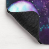 Solarleuchte | Cosmic Blue Lila Pink Planet Mousepad (Ecke)