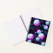 Solarleuchte | Cosmic Blue Lila Pink Planet Notizblock (Innenseite)