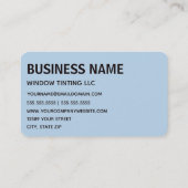 Solarleuchten im Autofenster Visitenkarte (Rückseite)