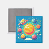 Solarmagnet Magnet (Vorderseite/Rückseite)