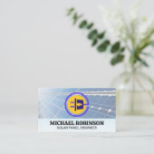 Solarmodule | Elektrisches Plug-Logo Visitenkarte (Stehend Vorderseite)