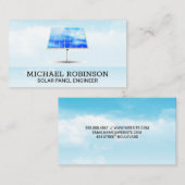 Solarmodule | Sky Öko Zuhause Business Card Visitenkarte (Vorne/Hinten)