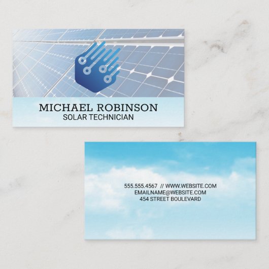 Solarmodule | Tech Energy Visitenkarte (Vorne/Hinten)