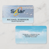 Solarmodule | Tech Power Energie Visitenkarte (Vorne/Hinten)