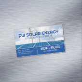 Solarmodule | Windmühlen | saubere Energie Magnetische Visitenkarte (Beispiel)