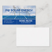 Solarmodule | Windmühlen | saubere Energie Visitenkarte (Vorne/Hinten)
