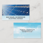 Solarmodule | Wolken und Sky Visitenkarte (Vorne/Hinten)