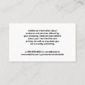 Solarmodule | Zuhause Energy Logo Visitenkarte (Rückseite)