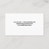 Solarmodule | Zuhause Tech-Logo Visitenkarte (Rückseite)