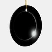 SolarMondfinsternis-Mondsun-Aufflackern-Fotografie Keramik Ornament (Rechts)