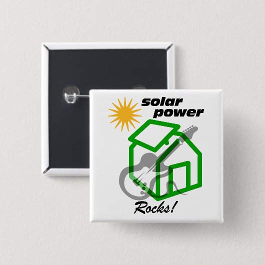 Solarp0wer Felsen! Button (Vorne & Hinten)