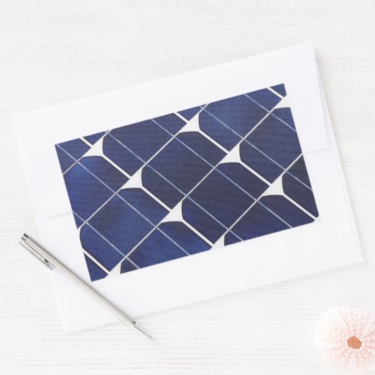 Solarpaneel Rechteckiger Aufkleber (Umschlag)