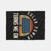 Solarpaneel Solar Energy Solar Power Fleecedecke (Vorderseite (Horizontal))