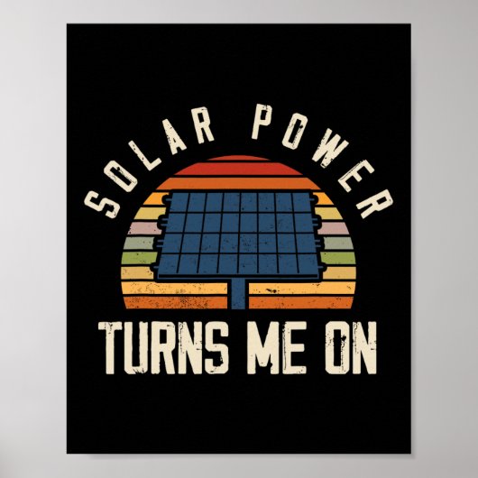 Solarpaneel Solar Energy Solar Power Poster (Vorne)